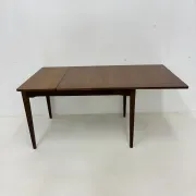 Table à manger extensible en teck, années 1960