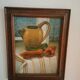 Still life in oil on panel signed J Gautier