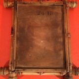 Vintage rattan mirror 33x27cm