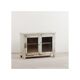 Meuble vitrine patine verte