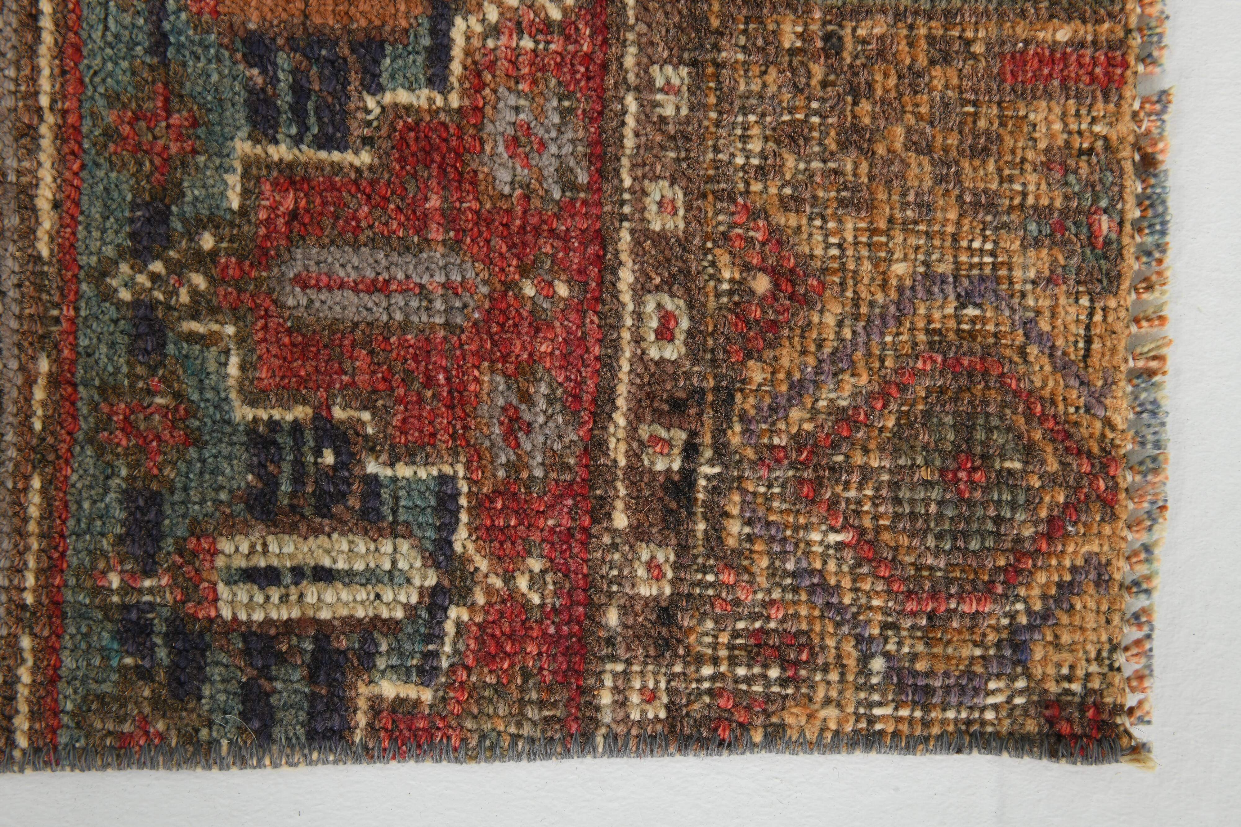 2x7 Small Size Vintage Runner Rug, 69x220Cm
