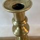 Pair of brass candlesticks from the 19th century.