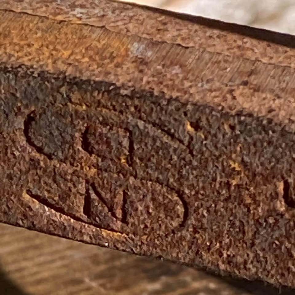 Pair of cast and bronze channels, early 20th