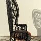 Fauteuil Emmanuelle peacock rotin