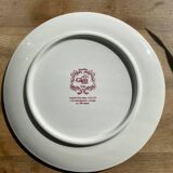 Gien cake dish model Aurelie red