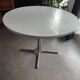Vintage round table chrome legs