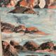 Original Large Swedish Oil on Panel – “Coastal Landscape” – Signed – Vintage & Framed