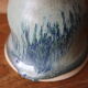 Soliflora in glazed blue stoneware