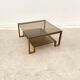 Metal and glass coffee table, 1970