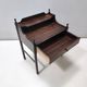 Vintage 1970s Postmodern Walnut Nightstand, Italian Design, Excellent