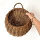 Panier en osier à suspendre