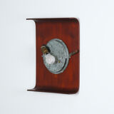 Scandinavian wall lamp Goffredo Reggiani in teak circa 1960