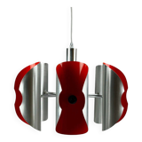 60s 70s 6-flame Sputnik candlestick metal chrome space age design