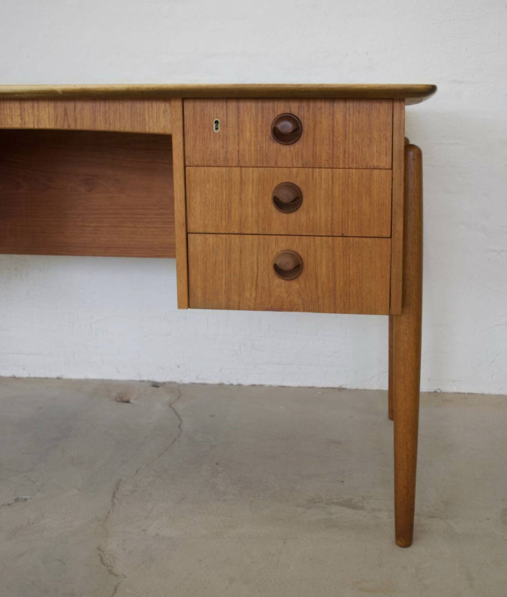 Vintage Danish Teak Executive Desk, 1964