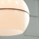Italian Space Age Pendant Lamp in Plexiglass and Brass, 1970s