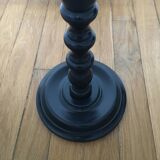 Antique black oak side table