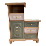 Asymmetrical vintage furniture restyled