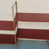 Vintage metal string shelves