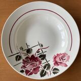 6 antique deep plates in faience from badonviller