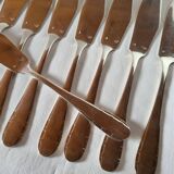 12 Argental Fish Knives Silver Metal