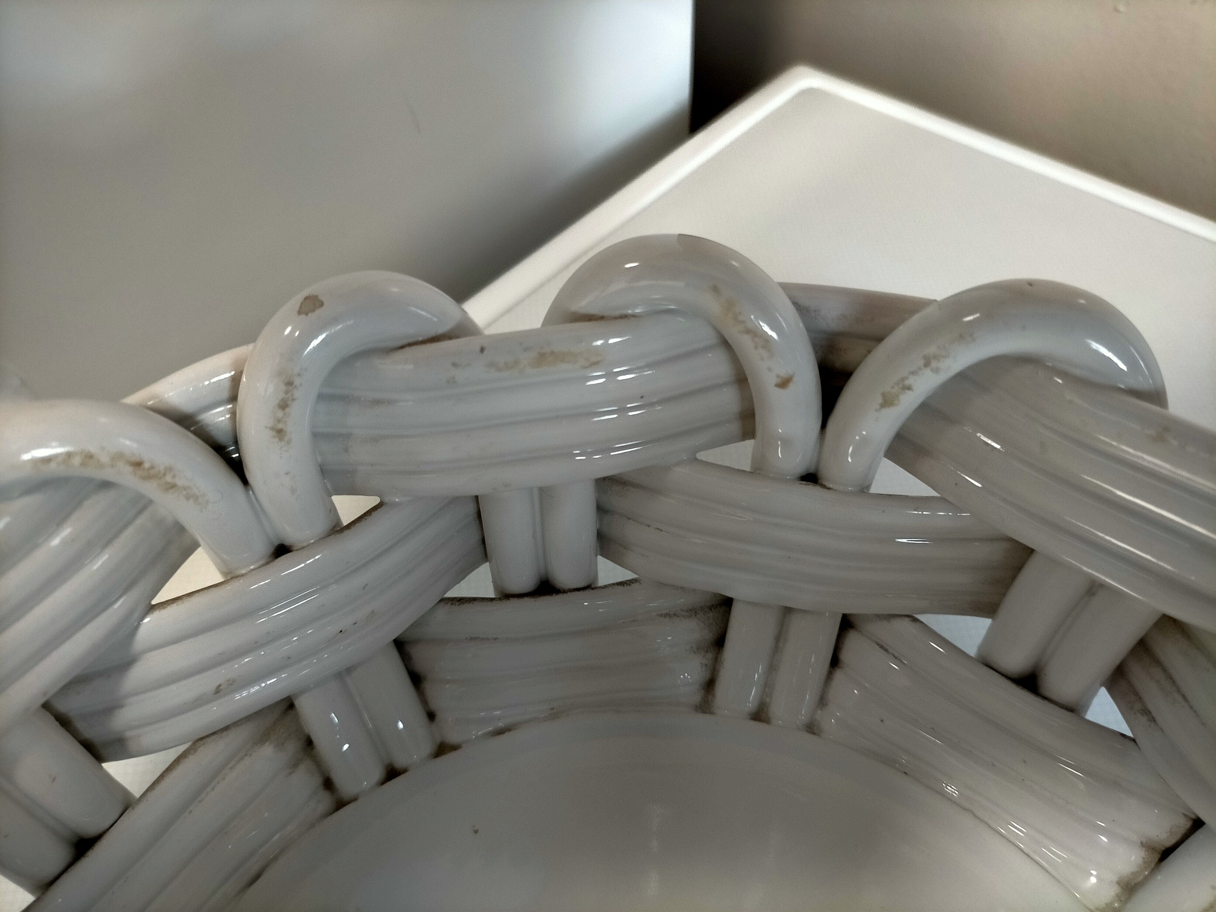 Braided ceramic dish