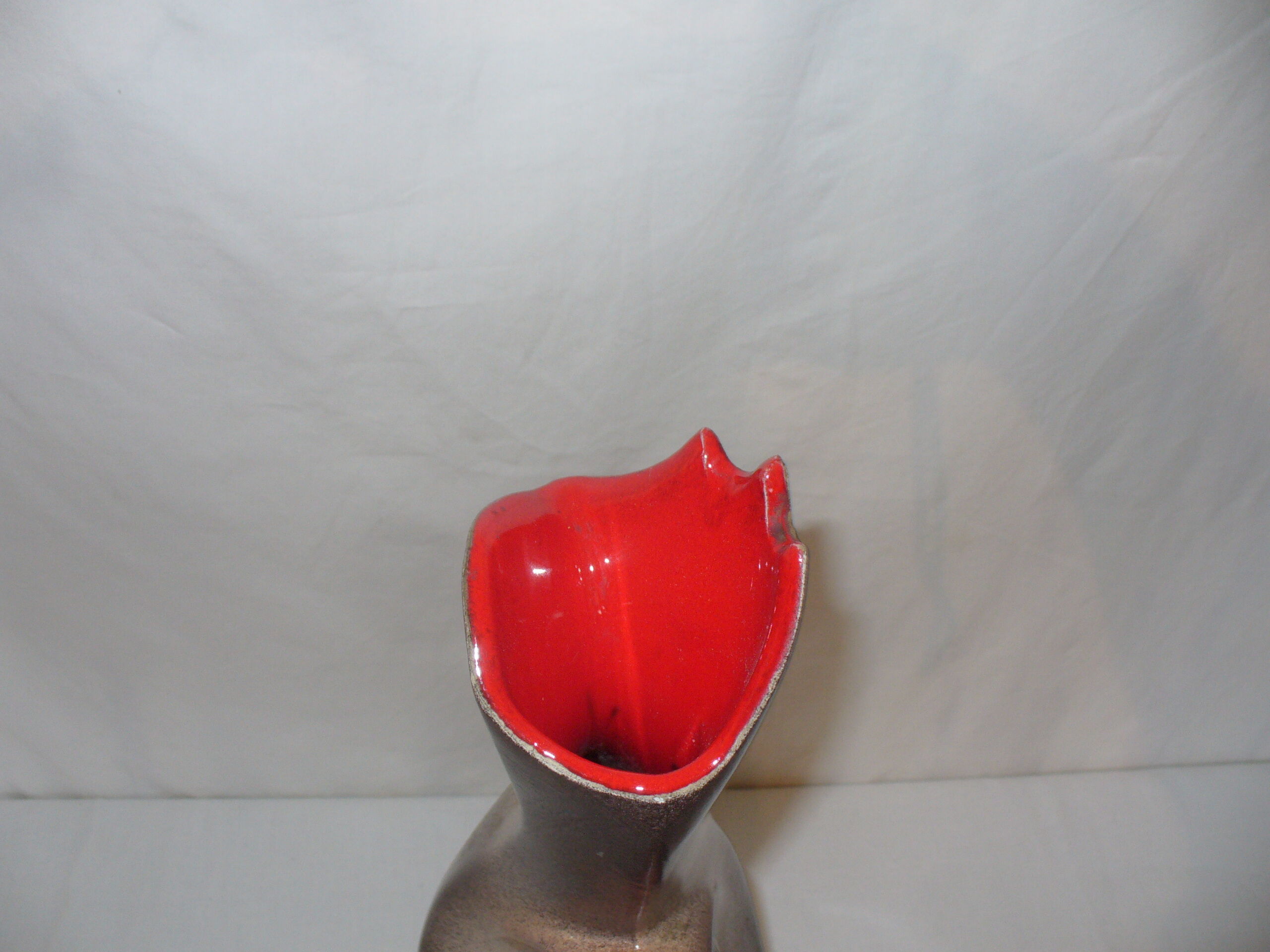 Vase coq Bruno Dose des années 60