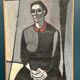 Large Original Swedish Oil on Canvas – "Portrait of Mme S" by Axel Ekelund – Signed – Vintage and Framed – 89 × 67 cm (35" × 26.4")