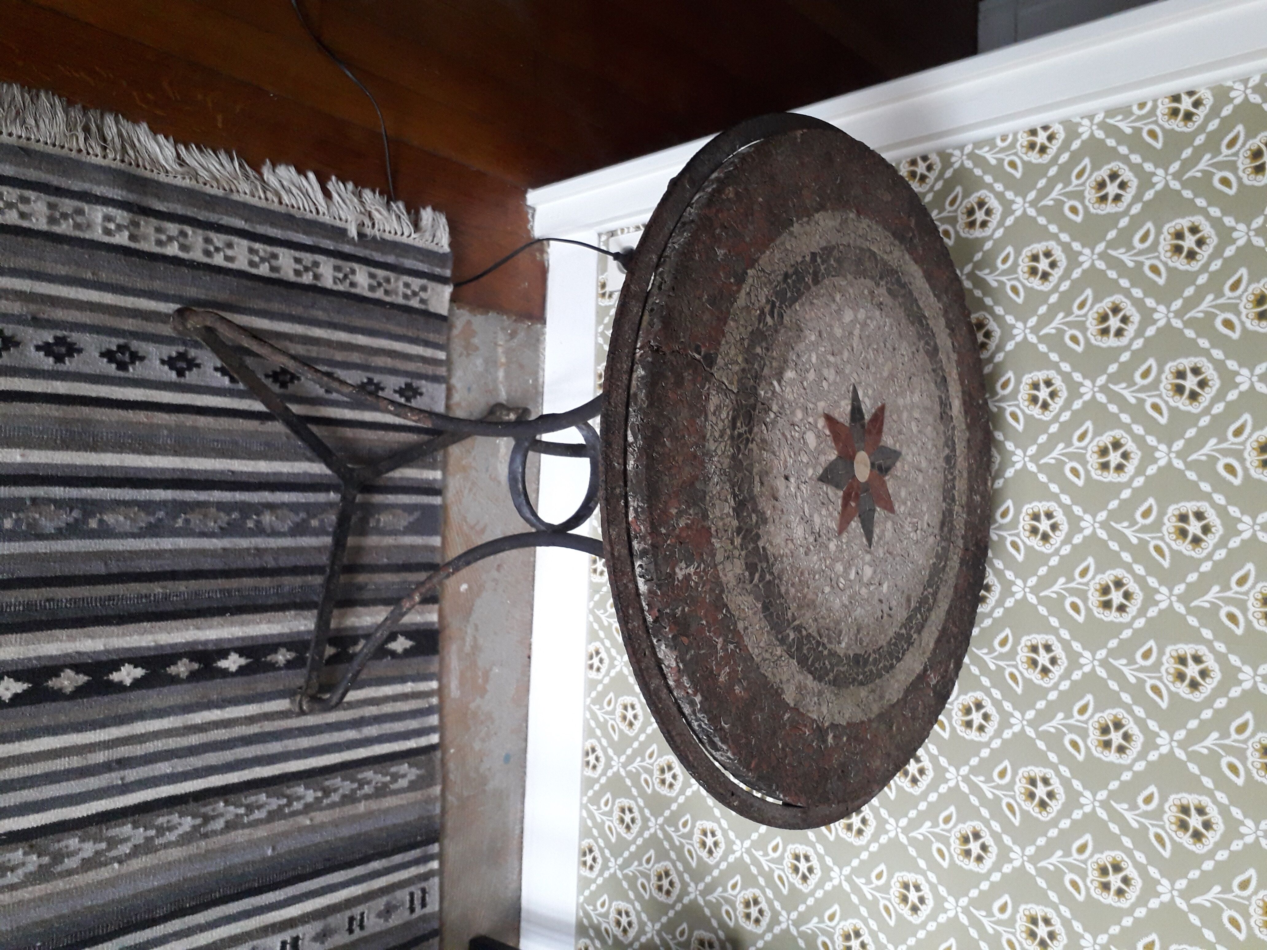 Vintage wrought iron table