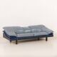 Vintage Poltrona Frau Space Age leather sofa, Italy 1980s
