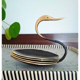 Cygne Cendriers Walter Bosse - lot de 4