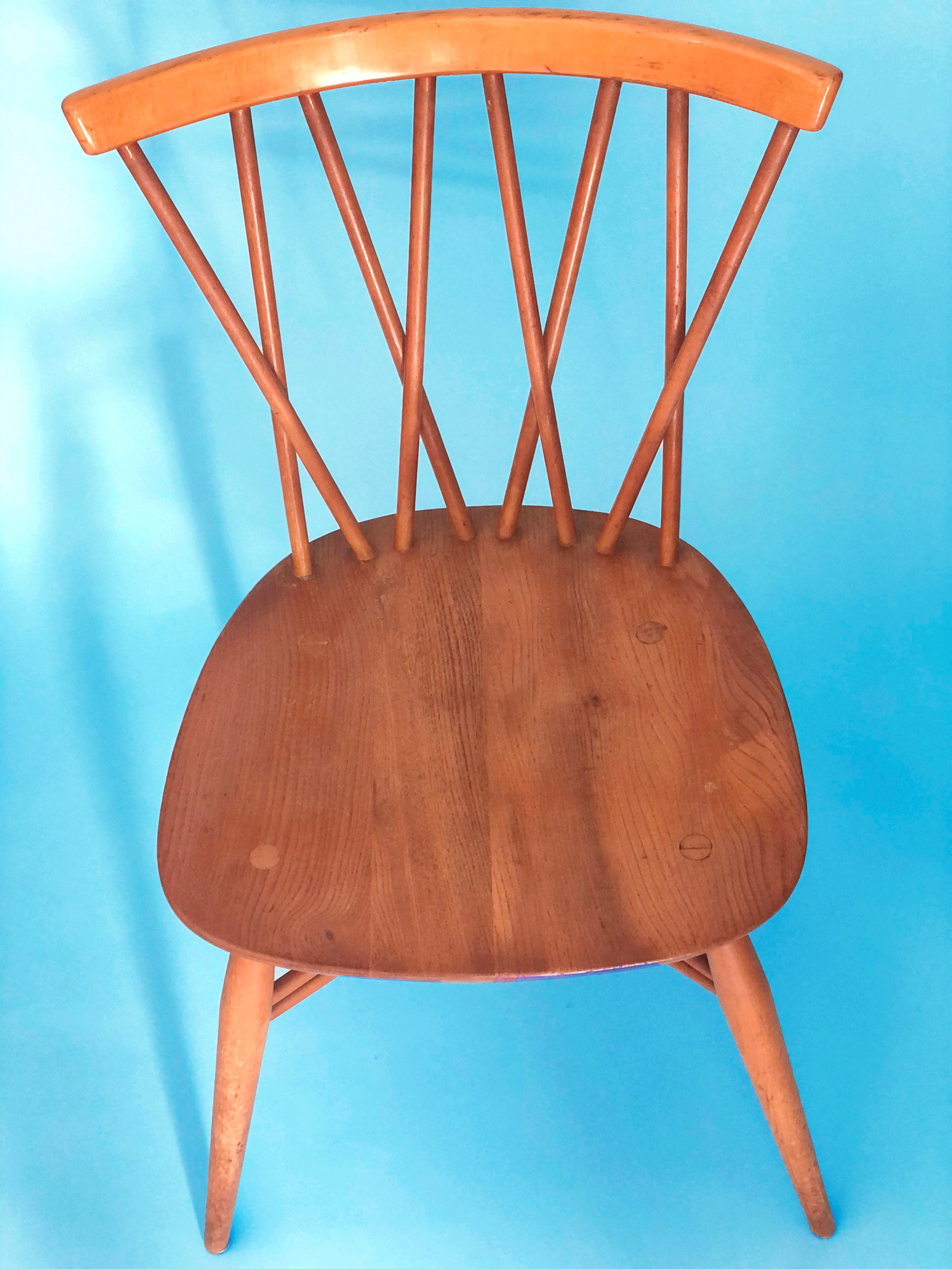 Set of 2 candlestick chairs by Lucian Ercolani for Ercol