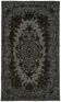 Overdyed Wool Vintage Handmade Carved Rug 173 cm x 290 cm
