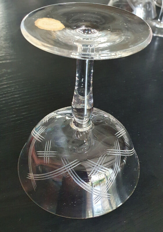12 champagne glasses cristal Boch