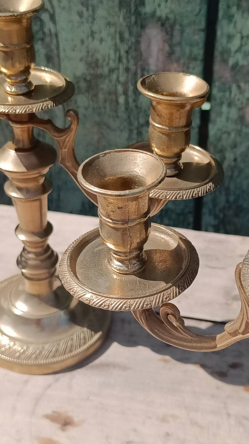 Pair of Italian candlesticks