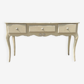 Painted oak wood console