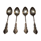 4 Silver teaspoons