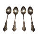 4 Silver teaspoons