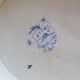 Antique compote dish, ironstone, Jules Vieillard, Bordeaux, blue poppy.