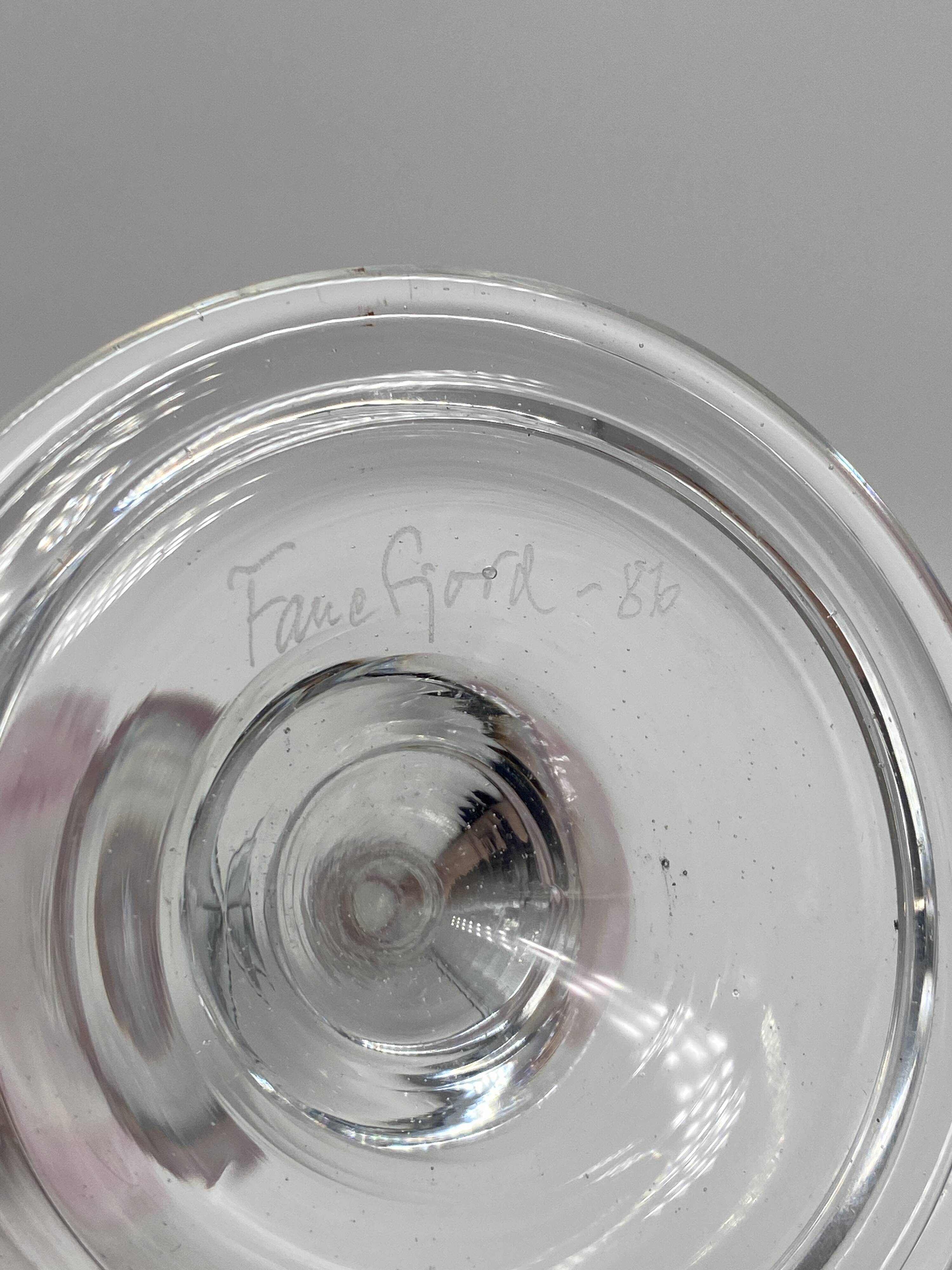 "Fanefiord" glass, Denmark (1986)