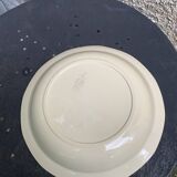 Hollow dish with blue rose motif, octagonal, vintage Digoin