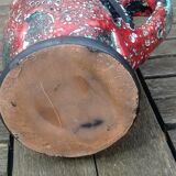 Glazed ceramic pitcher in Fat Lava style
