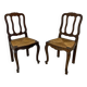 Paire de chaises paillées 1900