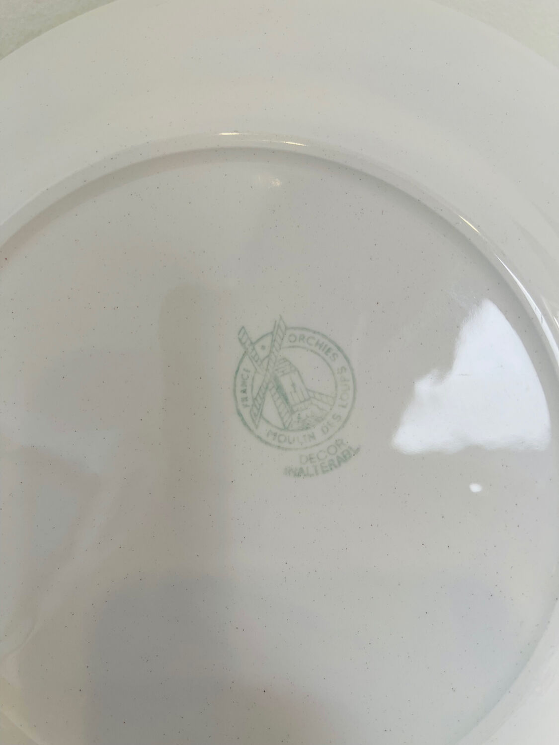 Set of 3 flat plates Moulin des Loups Orchies