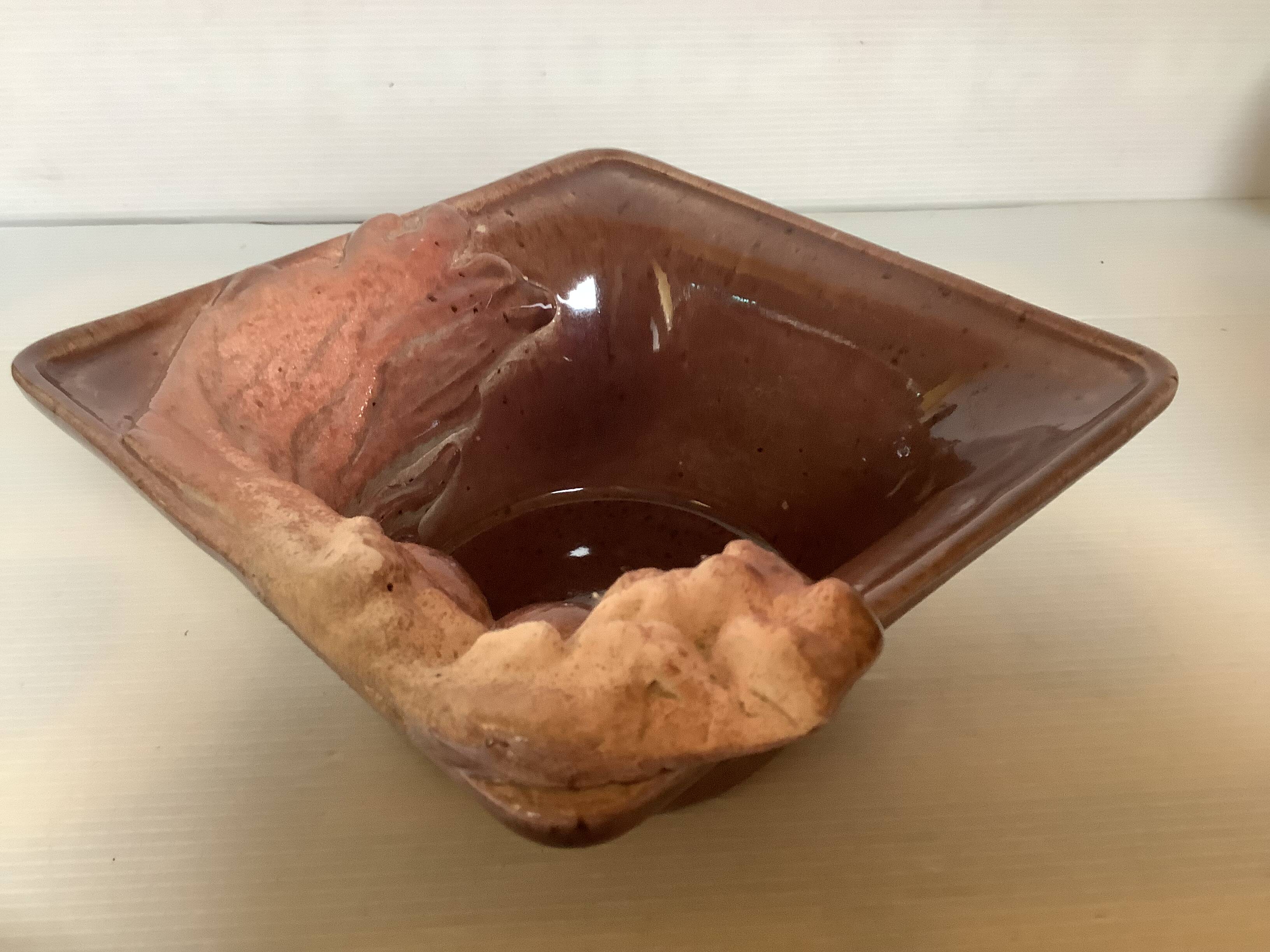 Decorative ceramic tray.