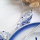 Shallow dish Badonviller and Creil and Montereau blue