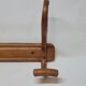 Double Bistro Coat Rack Curved Wooden Hanger Early 20th Century