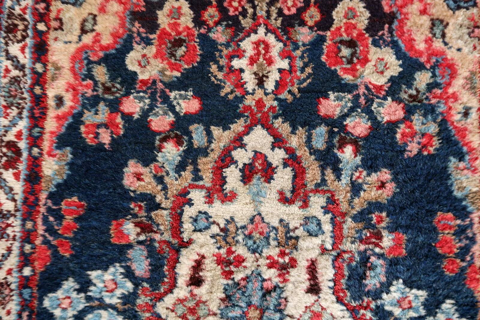 Handmade antique Persian Hamadan rug 71cm x 106cm, 1920s
