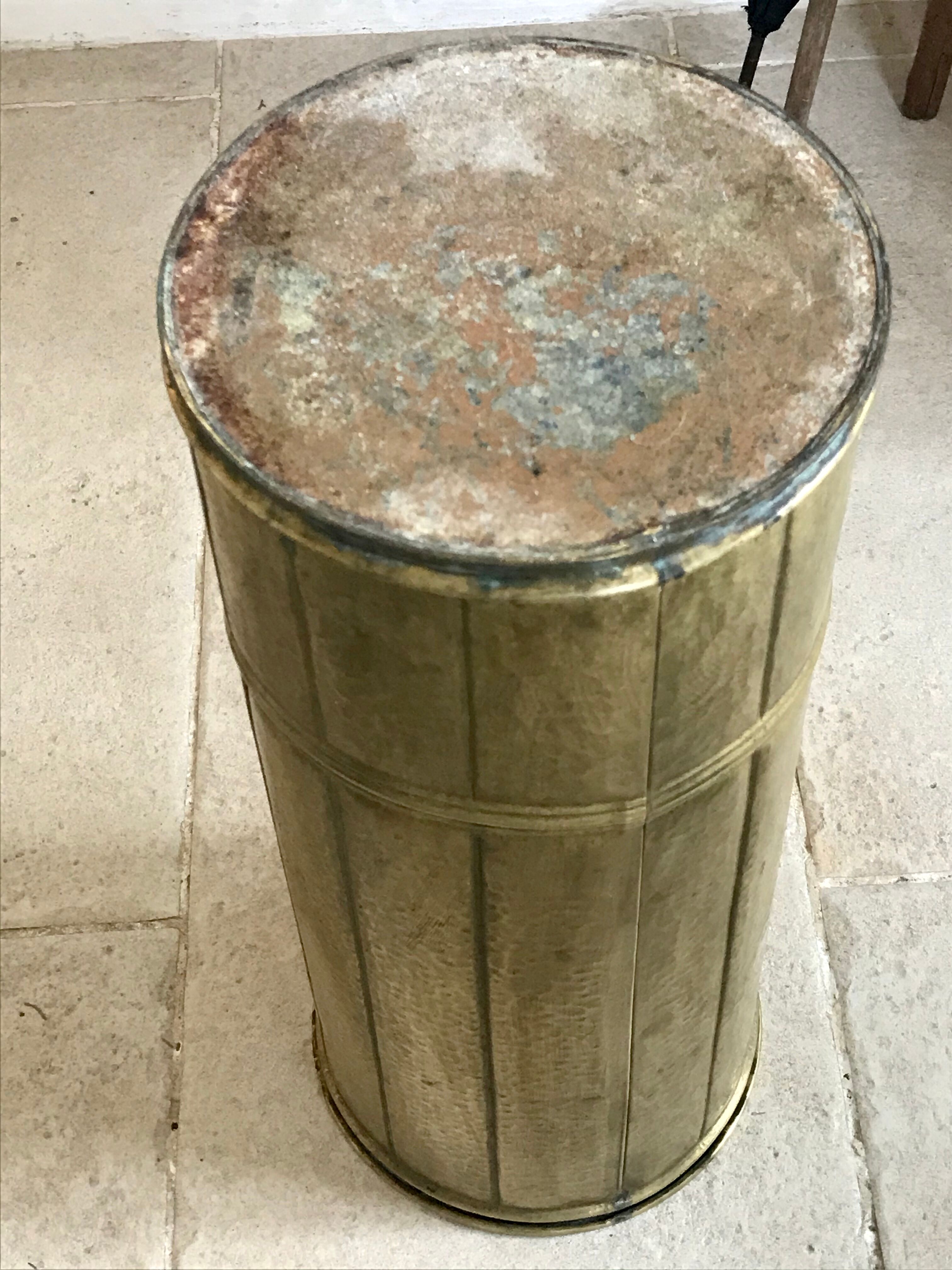 Brass umbrella holder early XXeme