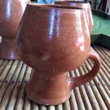 Series of 3 cups in sandstone