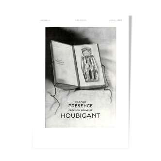 Vintage poster 30s Houbigant perfume